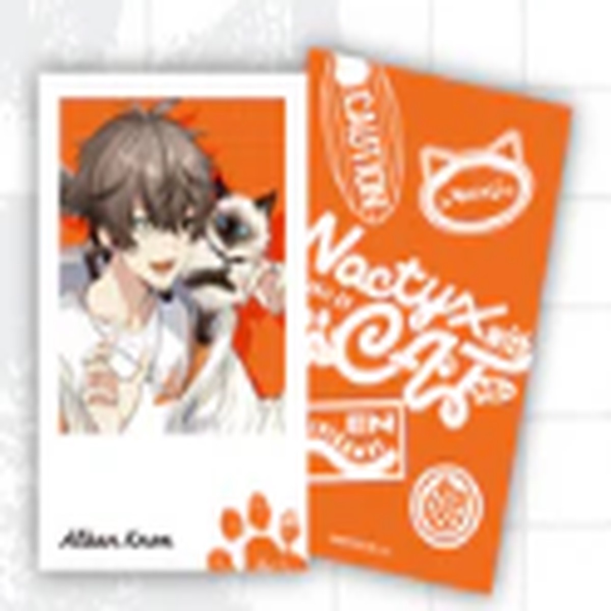 !!Nijisanji Noctyx with Cat -Alban Knox cheki